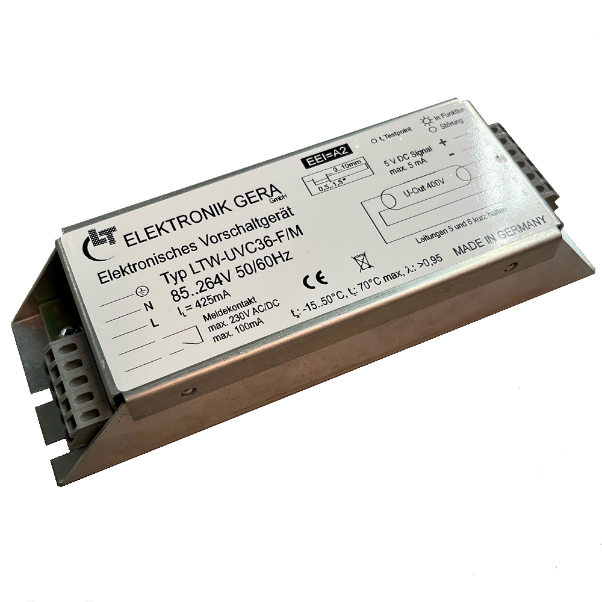 Potential Free Raly Ballast for one lamp Preheat start Universal supply voltage LED status ...